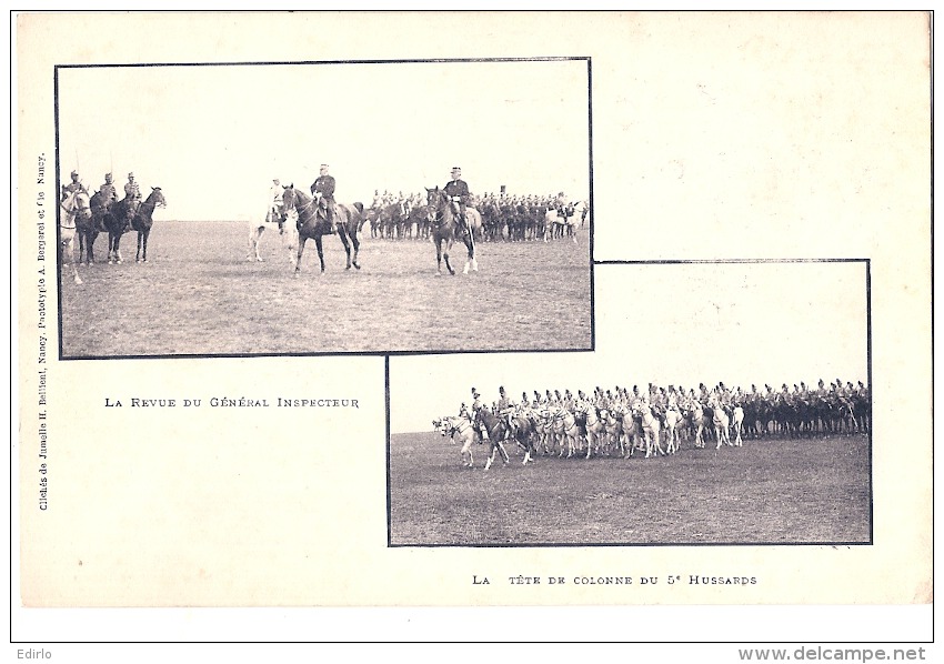 MILITARIA - La Tete De Colone Des Hussards - Revue Timbrée TTB - Regiments