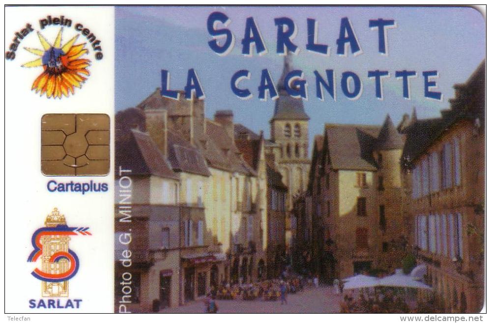 CARTE A PUCE CHIP CARD SARLAT LA CAGNOTTE (DORDOGNE) PERIGORD NOIR UT - Ausstellungskarten