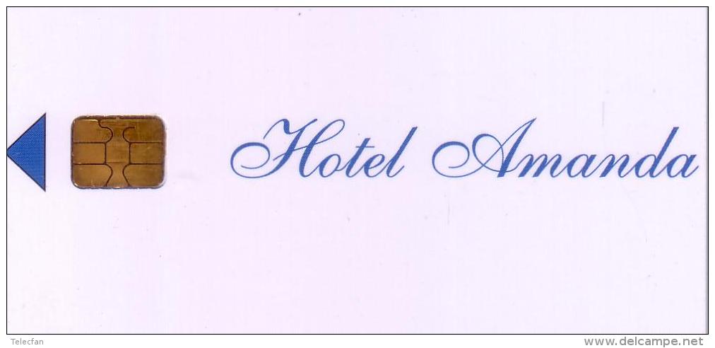 INDE INDIA  CARTE A PUCE CHIP CARD CLE HOTEL KEY HOTEL AMANDA UT - Chiavi Di Alberghi