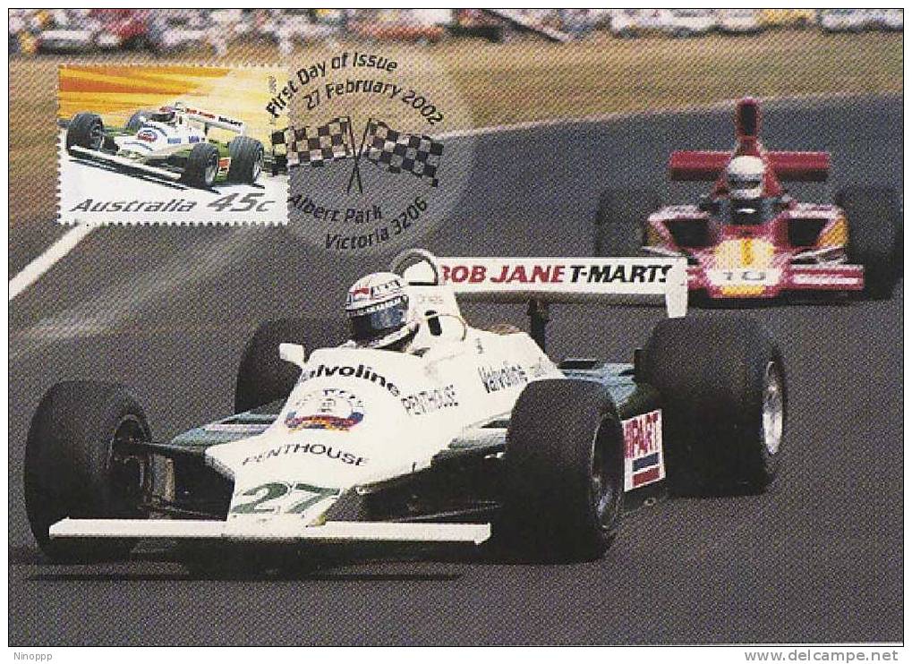 Australia-2002 Motor Racing  Alan Jones And Williams FW07 Ford, 1980   Maximum Card - Cars