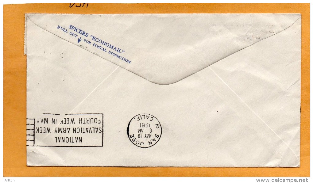 Basutoland 1961 Cover Mailed To USA - 1933-1964 Crown Colony