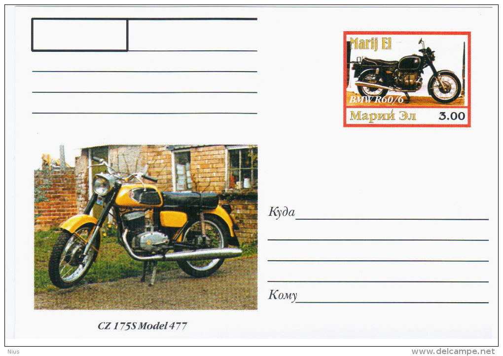 Mari El Republic, Russia, Transport Motorcycle Motorbike Cycle CZ 175, Model 477 - Altri & Non Classificati