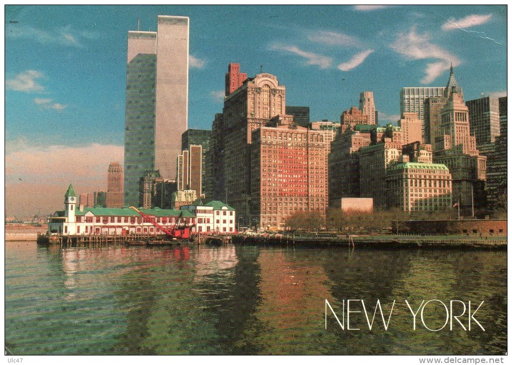 - NOW YORK - Battery Park - 17x12 - Scan Verso - - World Trade Center