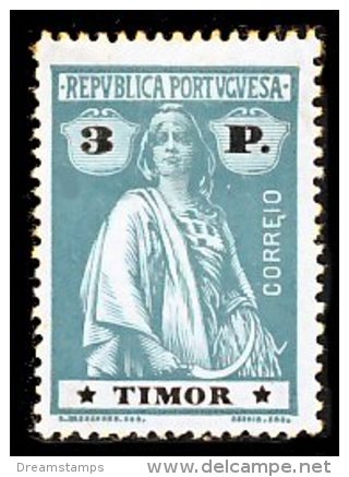 !										■■■■■ds■■ Timor 1913 AF#176* Ceres 3 Patacas Chalky I-I (x3634) - Timor