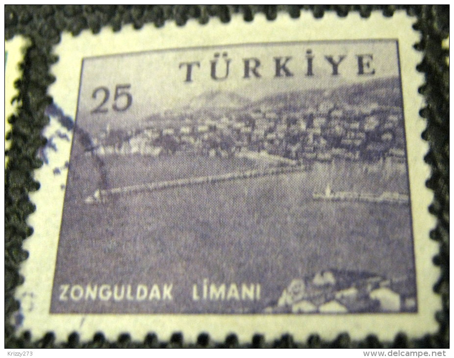 Turkey 1959 Views Limani 25k - Used - Unused Stamps