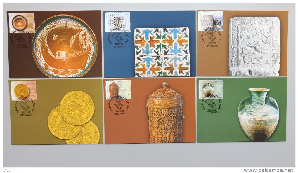 Portugal 2490/5 Af 2756/61 Sc 2472/7 Maximumkarte MK/MC, ESST, Arabisches Kulturerbe In Portugal. - Maximum Cards & Covers