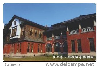 Taiwan Telephone IC Card IC10C037 Hot Spring Museum Scenery Architecture - Taiwan (Formosa)