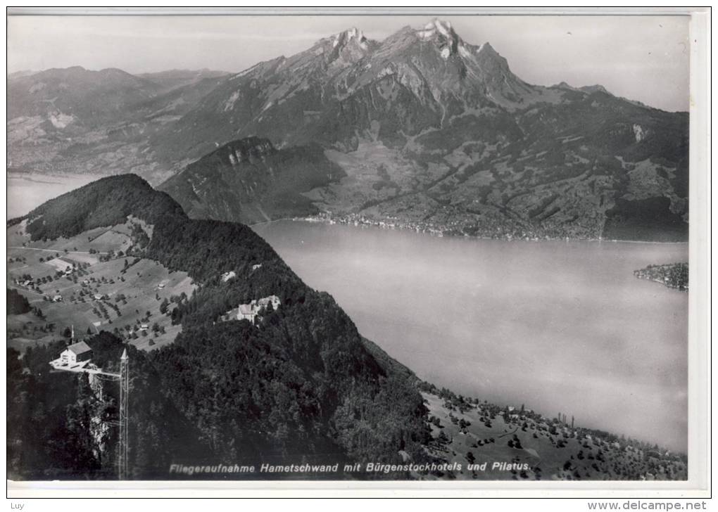 Fligeraufnahme HAMETSCHWAND Mit Bürgenstockhotels Und Pilatus - Autres & Non Classés