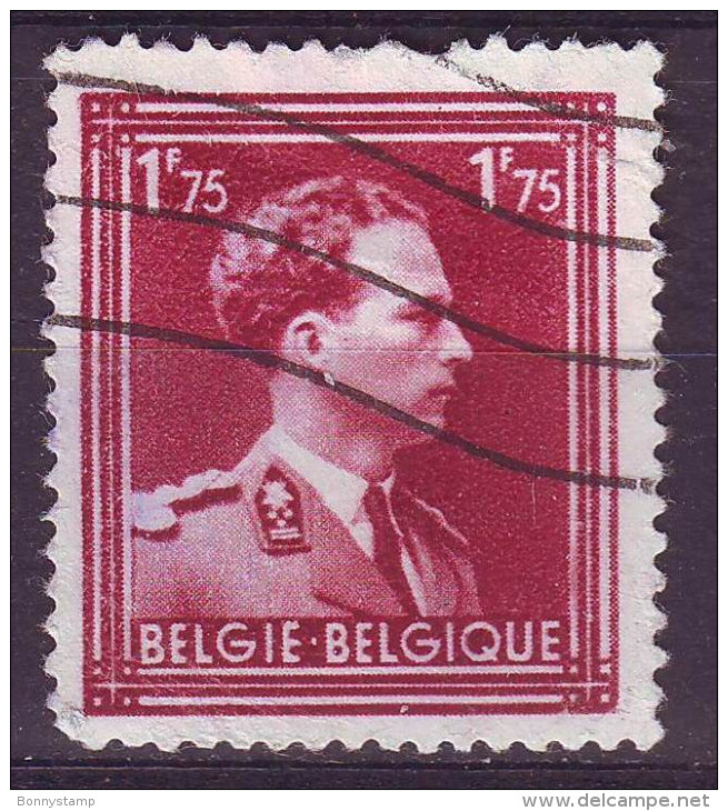 Belgio, 1936/51 - 1,75f King Leopold III - Nr.288 Usato° - 1934-1935 Leopold III