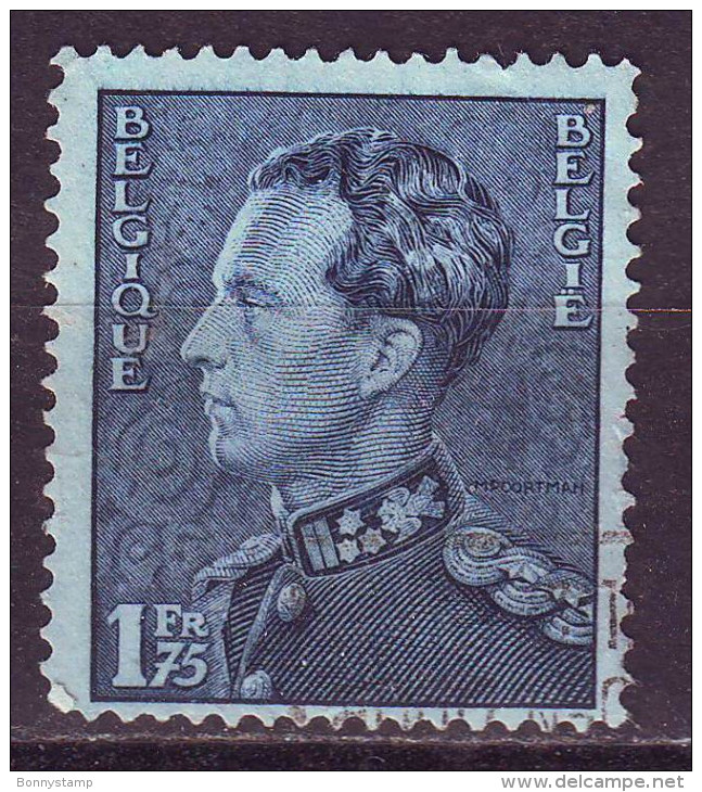 Belgio, 1936/51 - 1,75f King Leopold III - Nr.295 Usato° - 1934-1935 Leopold III