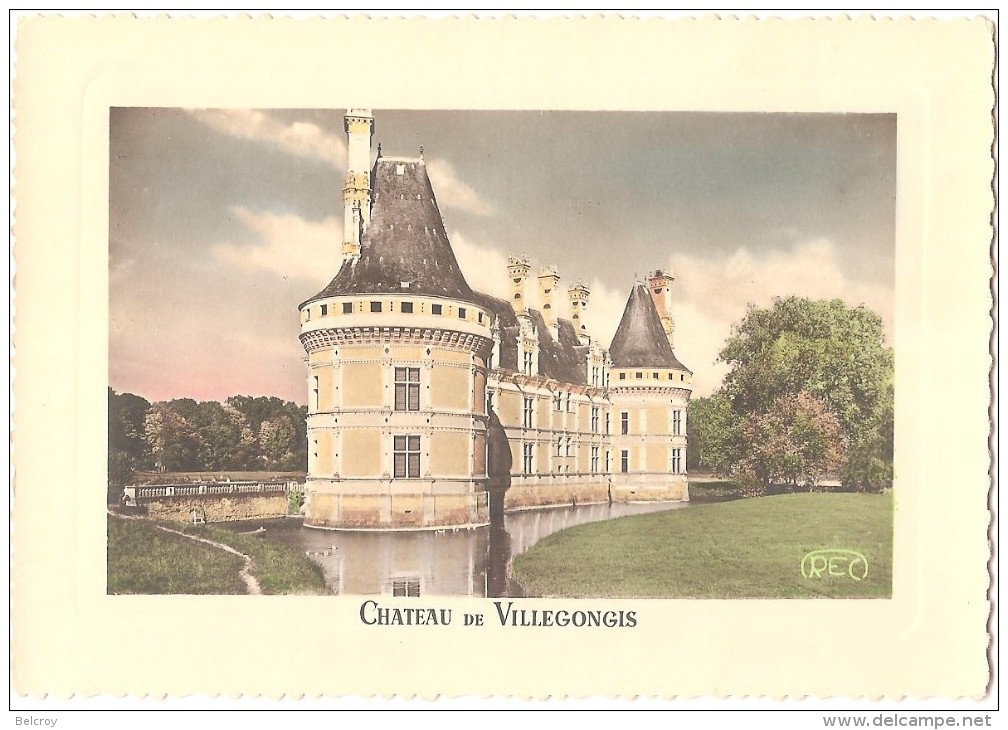 Dépt 36 - VILLEGONGIS - Château Renaissance (Façade Est) - "Les Châteaux En Berry" - CPSM 10,5 X 15 Cm - Autres & Non Classés