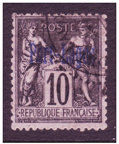 Port-Lagos - Type Groupe Surchargé - N° 2 Oblitéré. - Used Stamps