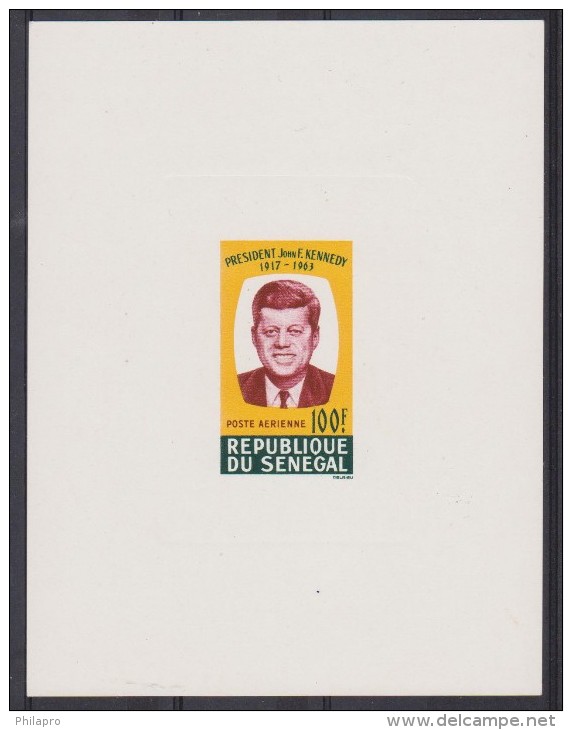 SENEGAL    EPREUVE /PROOF  KENNEDY  YVERT N° PA 46   Réf 6246 - Kennedy (John F.)