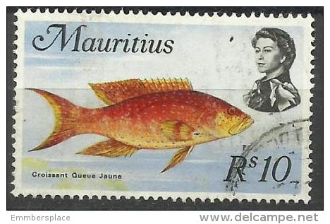Mauritius - 1969 Moon Fish 10r CTO  Sc 356 - Mauritius (...-1967)