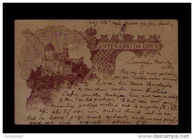 PORTUGAL INDIA F129 Postal Stationery 1898 CASTELO DA PENA Cintra Castles Châteaux Monuments 25 De Abril 1898 Sp2946 - Covers & Documents