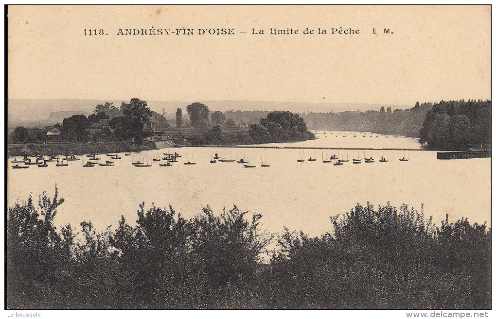 78 ANDRESY - La Limite De La Pêche - Andresy