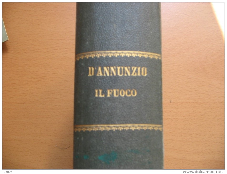 D´ANNUNZIO IL FUOCO - FRATELLI TREVES EDITORI ANNO 1900 - Grote Schrijvers