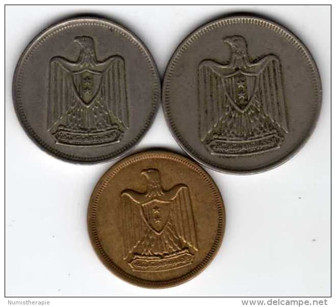 Egypte ** : Lot De 3 Pièces 1960 - 1967 - Egypte