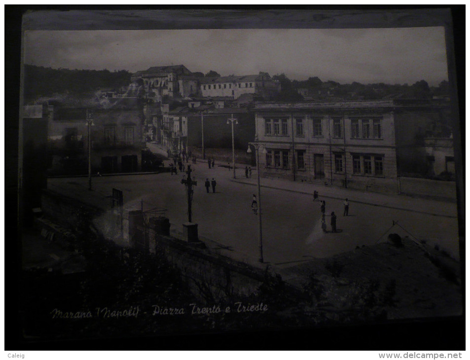 Marano Di Napoli Piazza Trento E Trieste Usata Circa 29.02.58 - Marano Di Napoli