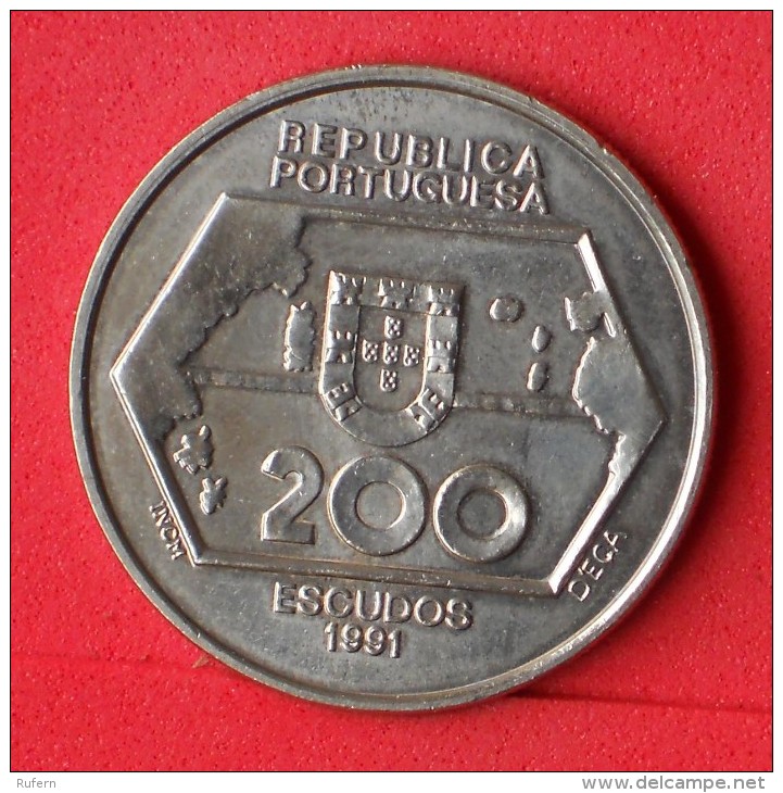 PORTUGAL  200  ESCUDOS  1991   KM# 659  -    (Nº06213) - Portugal