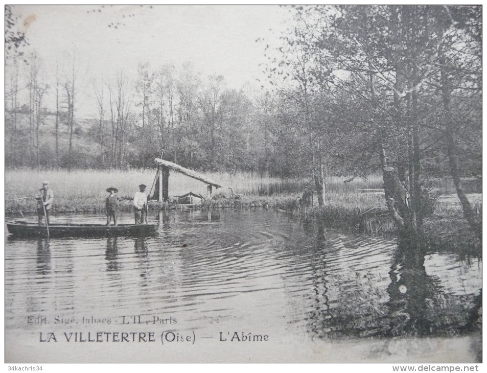 CPA  La Villetertre. Oise. L'Abîme.Pécheurs - Other & Unclassified