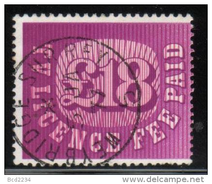 GB REVENUE TELEVISION LICENCE 1972/5 £18 PURPLE & PINK (1975)  BF#04 - Fiscale Zegels
