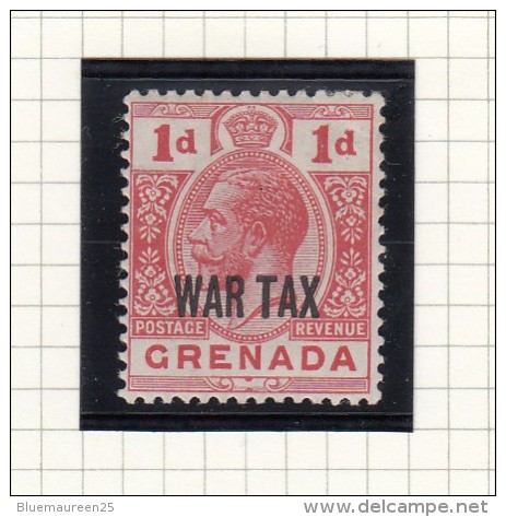 King George V - WAR TAX - 1916/1918 - Granada (...-1974)