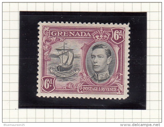 King George VI - 1938 - Grenade (...-1974)