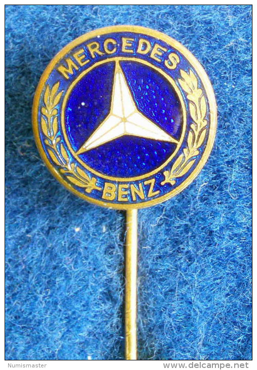 MERCEDES BENZ , VINTAGE ENAMELED PIN - Mercedes