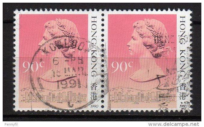 HONG KONG - 1990 YT 606 X 2 USED - Used Stamps