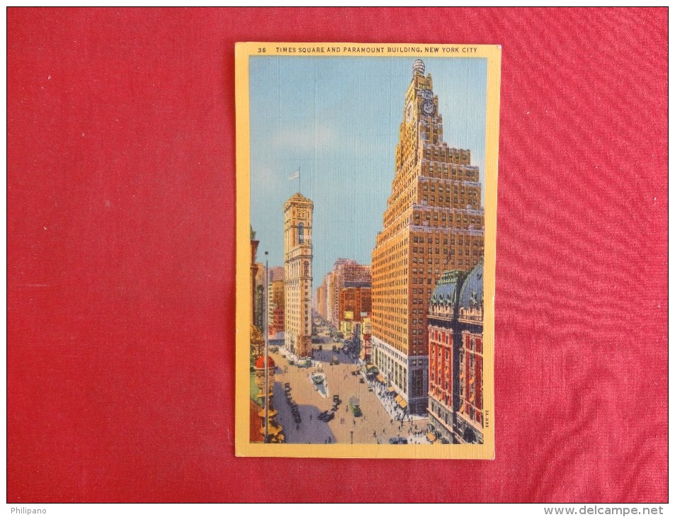 - New York > New York City -- Time Square  & Paramount Building 1950 Cancel    Ref 1291 - Manhattan