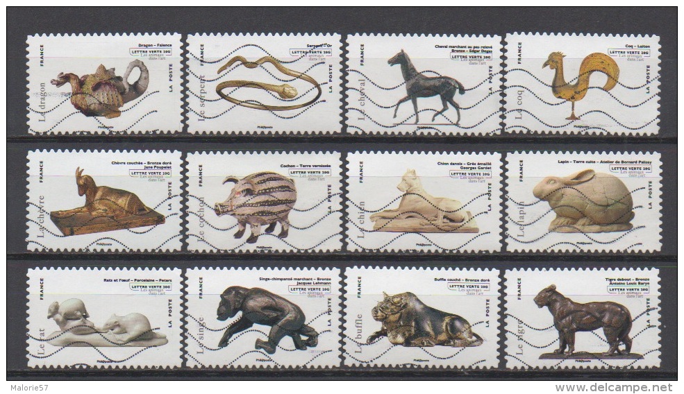 FRANCE : 2013 Oblitéré   Les Animaux Dans L´Art - Used Stamps