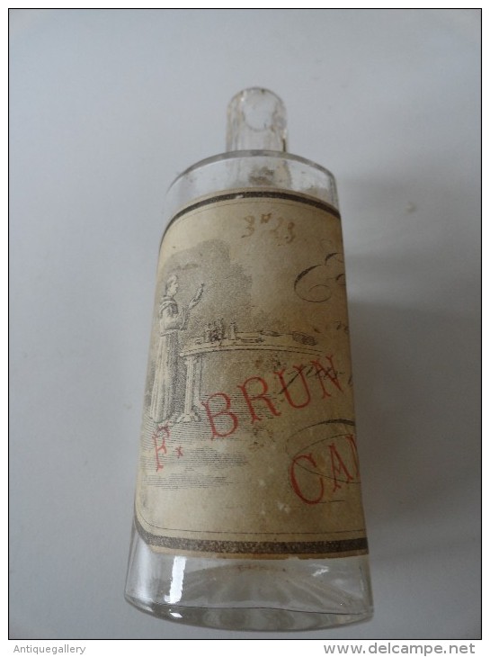 RARE : EAU DE COLOGNE F. BRUN & BARBIER  CANNES GRASSE - Bottles (empty)