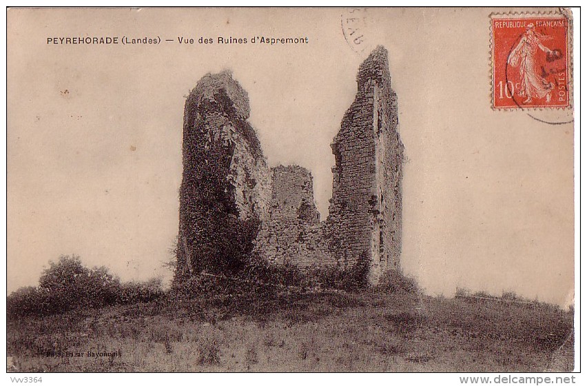 PEYREHORADE: Vue Des Ruines D'Aspremeont - Peyrehorade