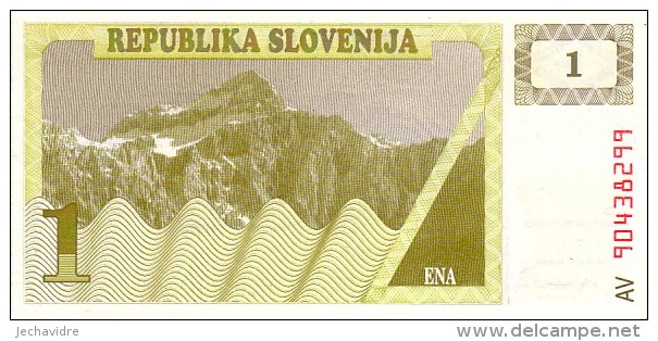 SLOVENIE   1  Tolar  Non Daté (1990)   Pick 1      ***** BILLET  NEUF ***** - Slovenia