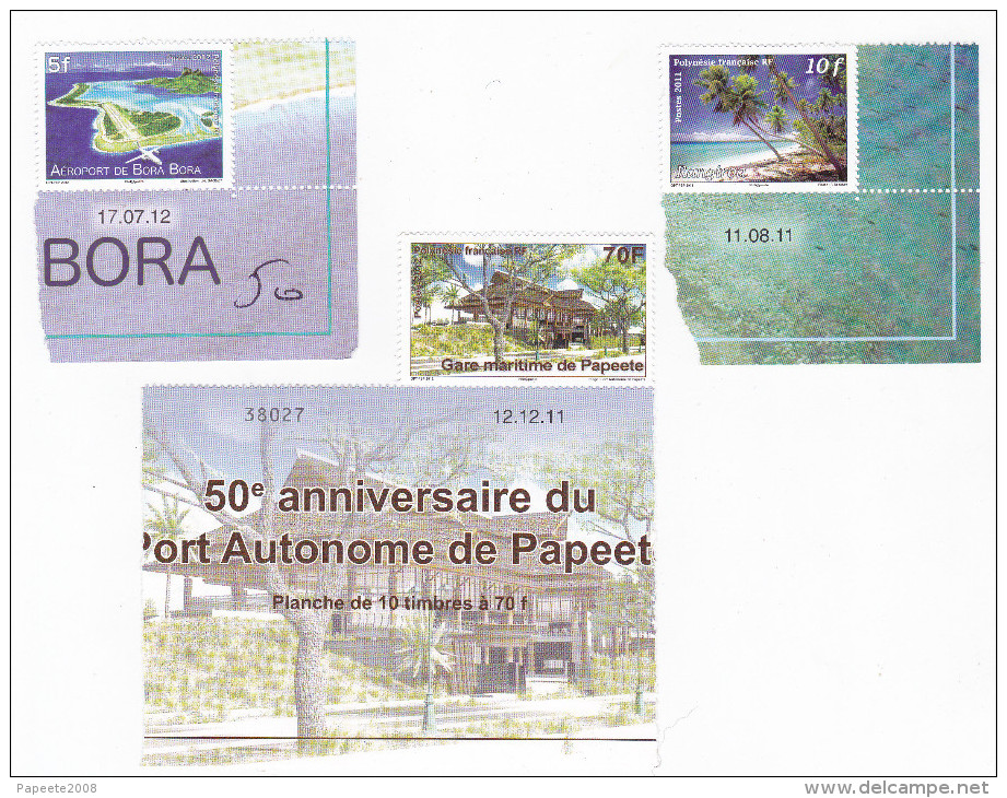 Polynésie Française / Tahiti - 3 Timbres Neufs Datés De 2011 Et 2012 - Unused Stamps