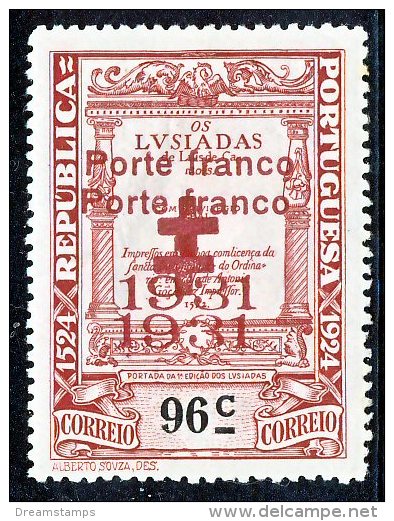 !										■■■■■ds■■ Red Cross 1931 AF#32* Camões Overprinted ERROR (x2138) - Ungebraucht