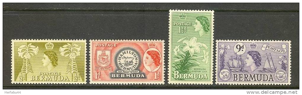 Bermuda Stamps SC# 143-45,154 Mint CV$ 9.80 - Bermuda