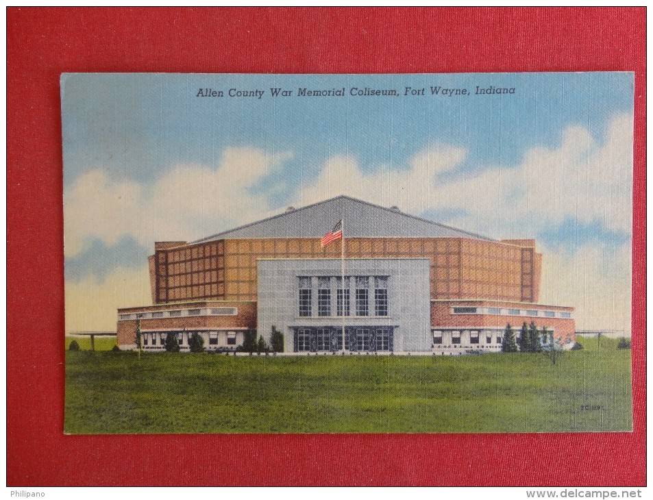 Indiana > Fort Wayne  -- Allen County War Memorial Coliseum 1958  Cancel   Ref 1292 - Fort Wayne