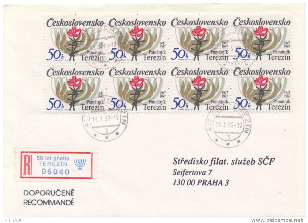 I2457 - Czechoslovakia (1992) Terezin: 50 Years Old Ghetto Theresienstadt (occasional Label Recommended) - Judaisme