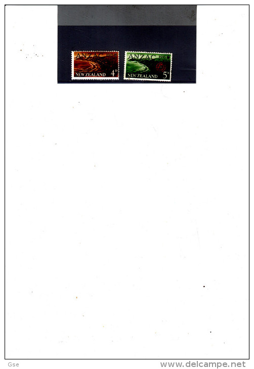 NUOVA ZELANDA - Yvert  425/26 -  Anzac - Unused Stamps
