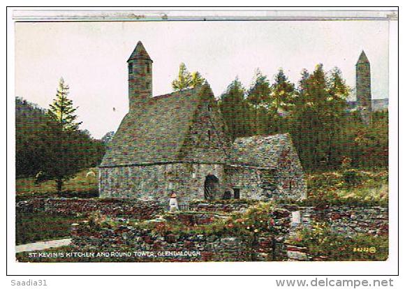 SAINT  KEVIN´S  KITCHEN  AND  ROUND  TOWER.   GLENDALOUGH    CPM  TBE 1L502 - Wicklow