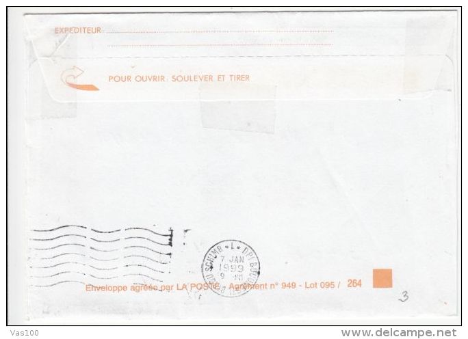 BLANZY, MINING MUSEUM, SPECIAL METERMARK ON COVER, 1999, FRANCE - Storia Postale