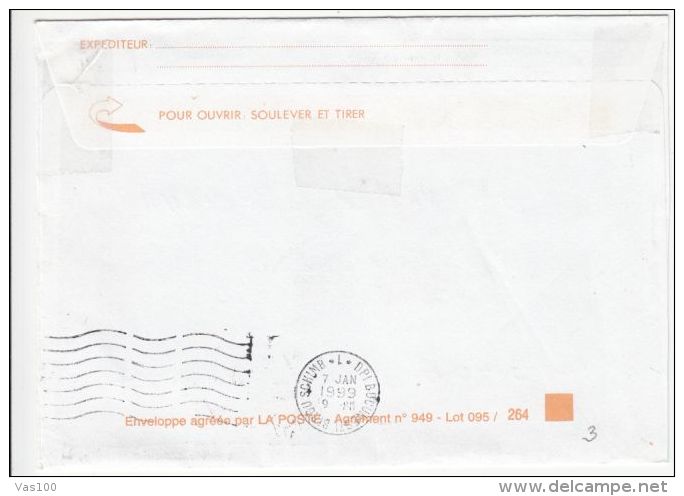 BLANZY, MINING MUSEUM, SPECIAL METERMARK ON COVER, 1999, FRANCE - Covers & Documents