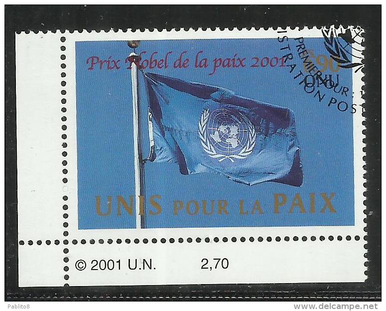 UNITED NATIONS GENEVE GINEVRA GENEVA SVIZZERA ONU - UN - UNO 2001 NOBEL PRIZE MNH - Gebruikt