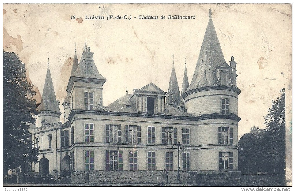 NORD PAS DE CALAIS - 62 - PAS DE CALAIS - LIEVIN - Château De Rollincourt - Tâches - Lievin