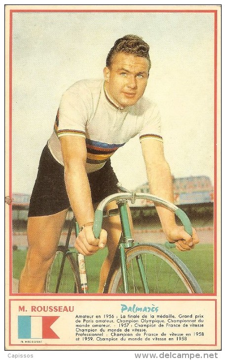 Michel Rousseau édité Par Miroir Sprint Carte 9x14,3 Cm Très Bon Etat - Ciclismo