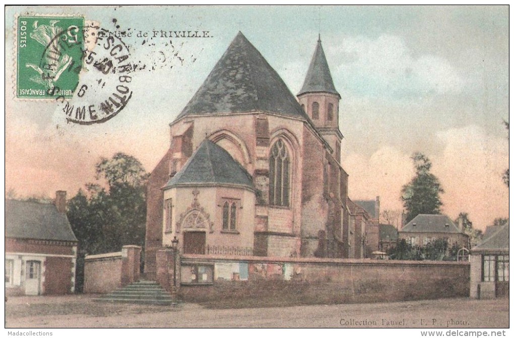 Friville (80 . Somme) L´Eglise - Friville Escarbotin