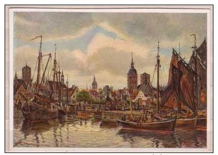 Otto D. Franz , Stralsund - Peintures & Tableaux