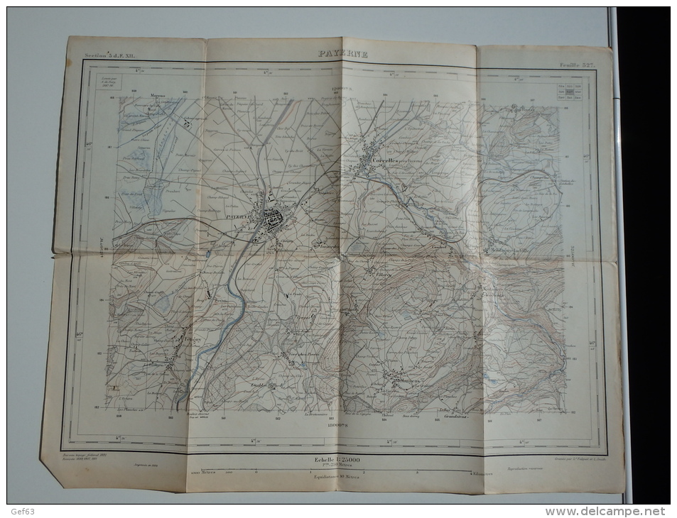 Atlas Topographique De La Suisse  - Payerne - Cartes Topographiques
